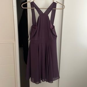 Purple short dress
